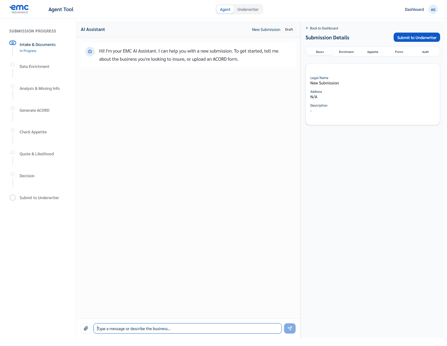 ACORD Form Generator Interface
